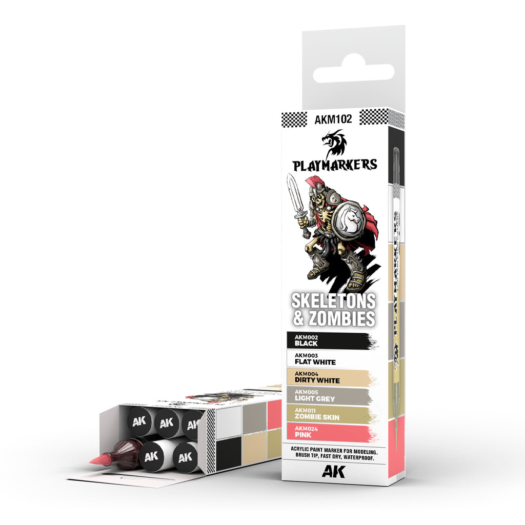 AK Interactive Playmarkers Paint Marker Sets – Full Range for Miniatures & Models