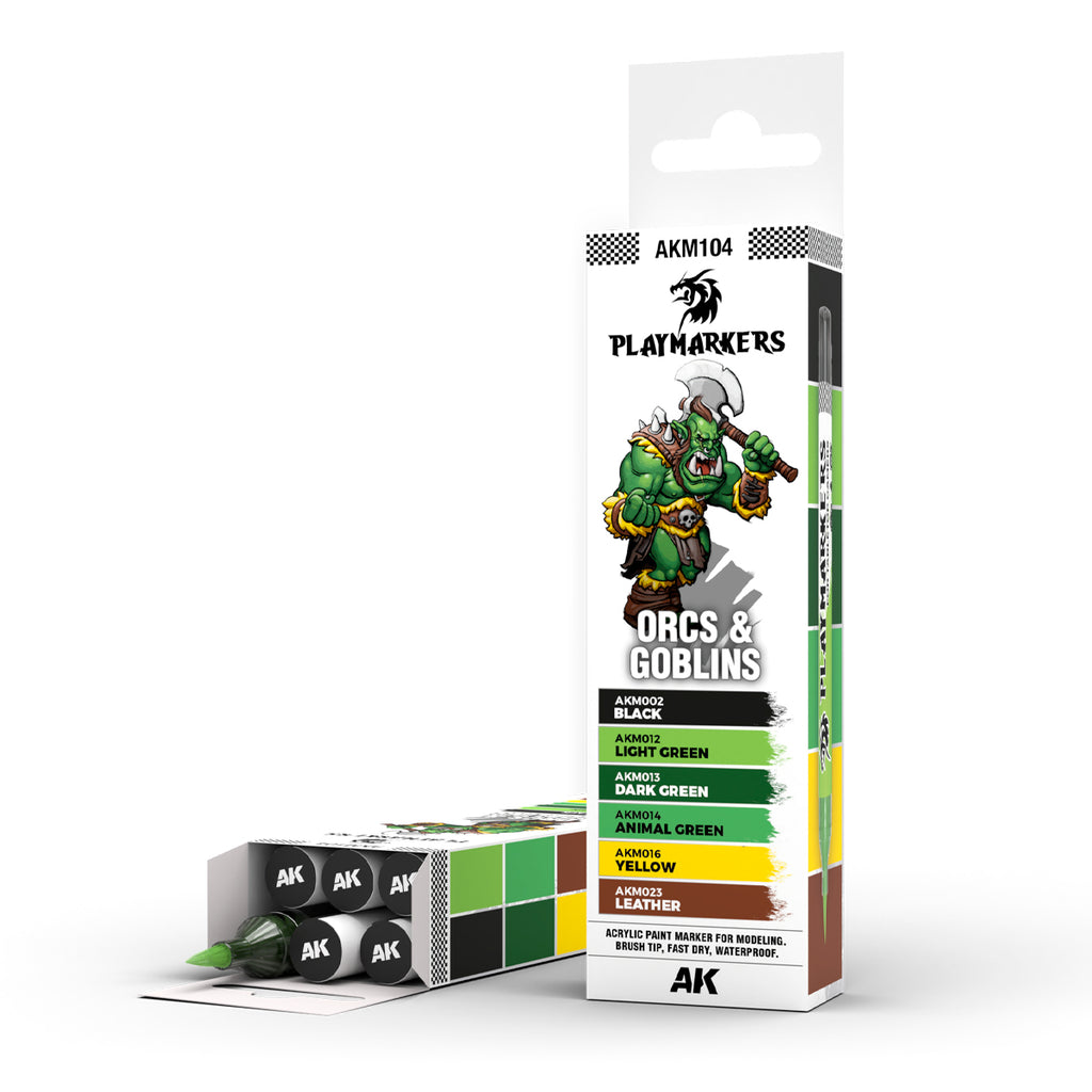 AK Interactive Playmarkers Paint Marker Sets – Full Range for Miniatures & Models