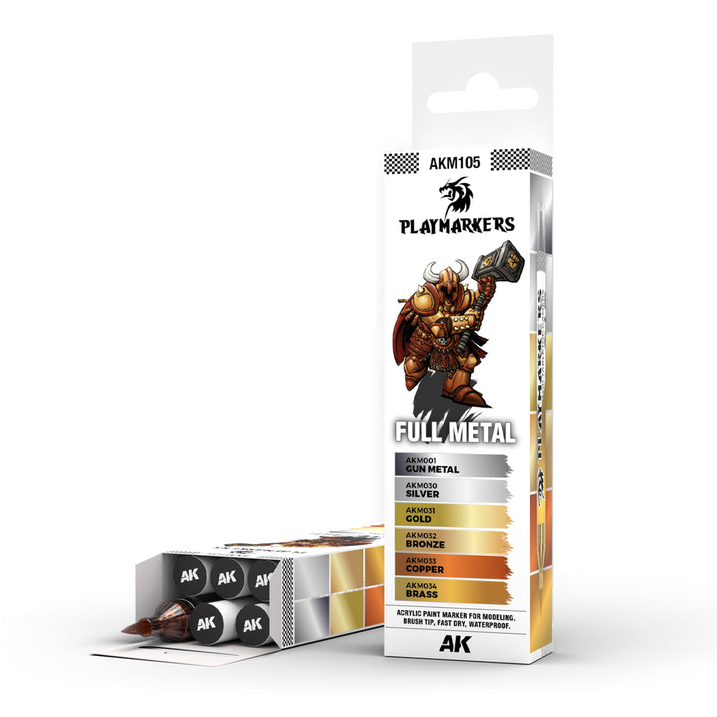 AK Interactive Playmarkers Paint Marker Sets – Full Range for Miniatures & Models
