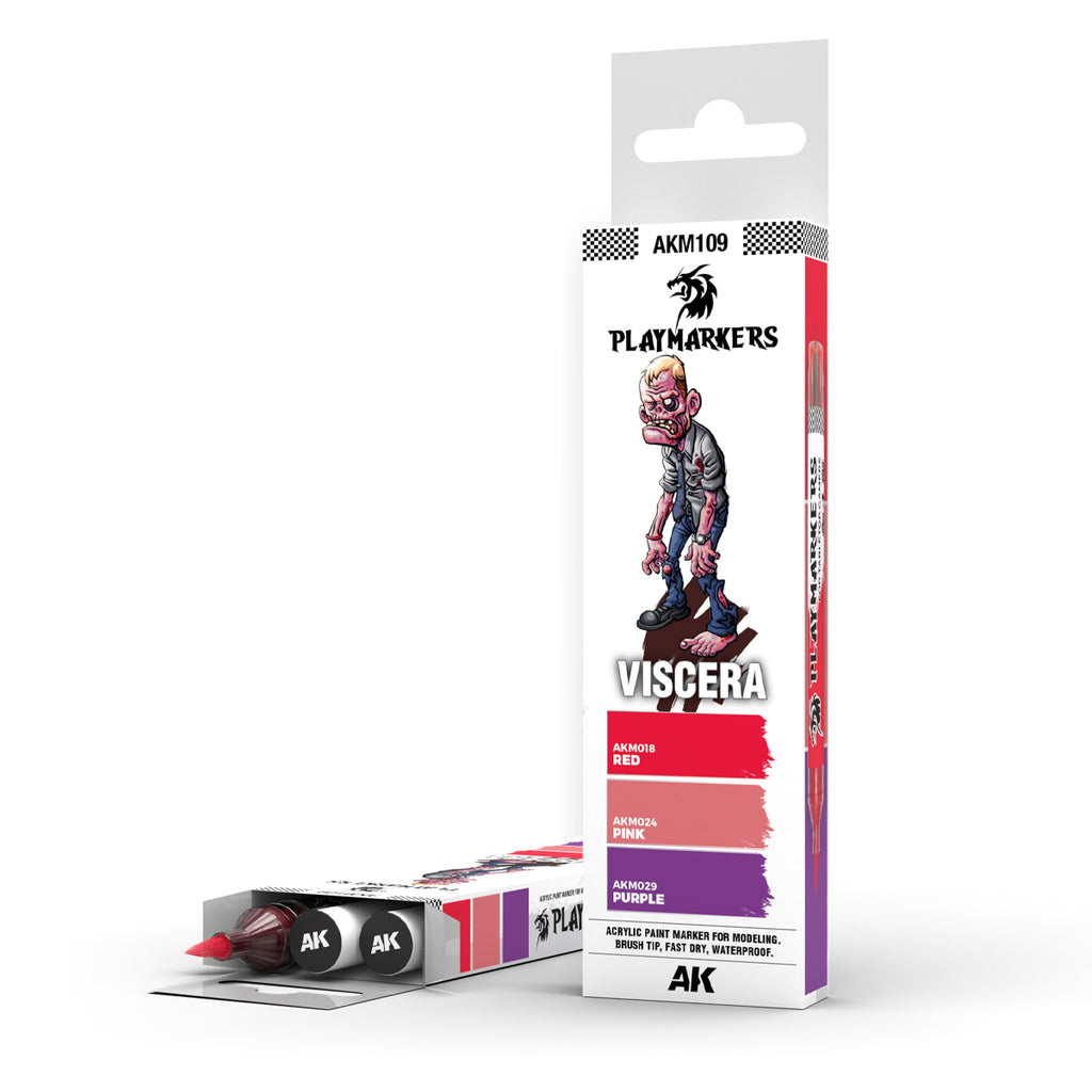 AK Interactive Playmarkers Paint Marker Sets – Full Range for Miniatures & Models