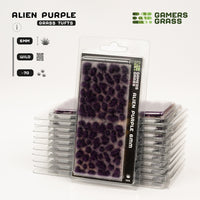 Gamers Grass Alien Purple 6mm - Wild Tufts packaging, featuring mystical purple vegetation and enigmatic twilight scene imagery
