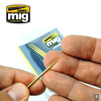 Ammo by Mig Brass Toothpicks – Essential for weathering, detailing, and scratch effects
