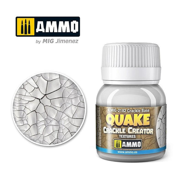 AMMO By MIG Crackle Base Quake Crackle Creator Textures 40ml MIG2182 - Hobby Heaven