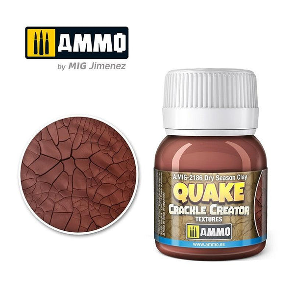 AMMO By MIG Dry Season Clay Quake Crackle Creator Textures 40ml MIG2186 - Hobby Heaven