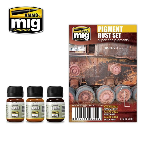 AMMO by MIG Pigment Rust Set MIG7400 - Hobby Heaven