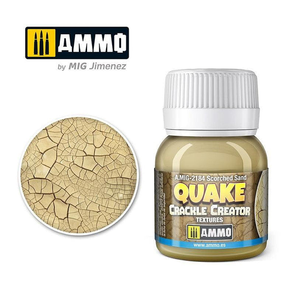 AMMO By MIG Scorched Sand Quake Crackle Creator Textures 40ml MIG2184 - Hobby Heaven