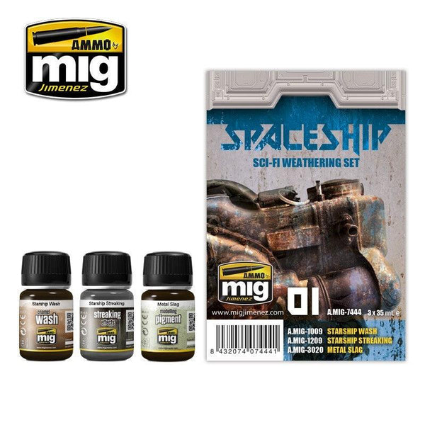 AMMO by MIG Spaceship Sci-Fi Weathering Set MIG7444 - Hobby Heaven