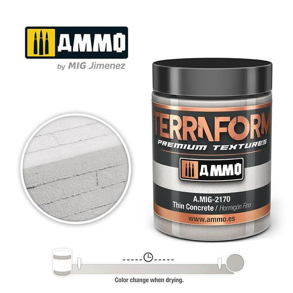 AMMO By MIG Terraform Thin Concrete 100ml MIG2170 - Hobby Heaven