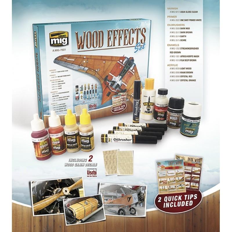 AMMO by MIG Wood Effects Set Weathering Set MIG7801 - Hobby Heaven
