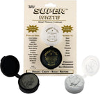 Aves Apoxie Super White 1/4 lb retail pack image showing blister card packaging with opened Part A and Part B sample cups of fast setting modelling compound