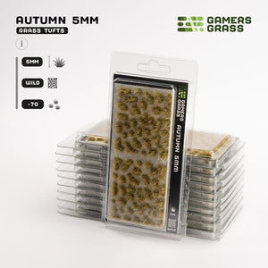 Gamers Grass Autumn 5mm - Wild Tufts packaging, featuring sand dune and mountain steppe imagery