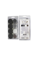 Aves Apoxie Sculpt Colour Tray Neutral 4 colour mixing kit front and back packaging image showing compact sample pod set for colour mixing and sculpting
