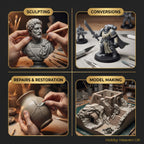 Aves Studio Apoxie Sculpt uses for sculpting miniature conversions repairs restoration and model making