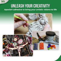 Creative project examples made with Aves Studio Apoxie Sculpt Stone Grey including sculpting decorative art and jewellery pieces
