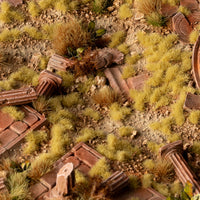 Realistic arid landscape diorama featuring Beige 2mm, showcasing a lifelike ancient ruin or abandoned trail scene amid the subtle, dry vegetation
