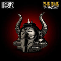 Green Stuff World Chrome Paints 17ml – Mirror Chrome Metallic Colours