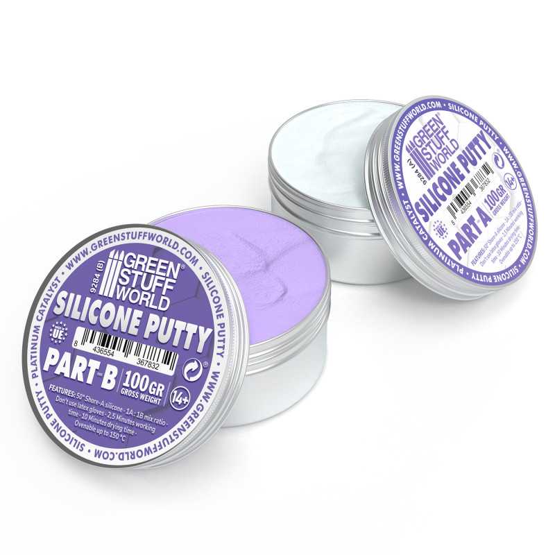 Green Stuff World Blue Silicone Putty for jewellery, orthopaedic and modelling use
