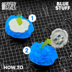 Example of Blue Stuff Mold 8 Bars creating detailed mold impressions