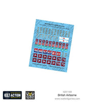 Full colour decal sheet for British & Polish Airborne Paratroopers for Bolt Action
