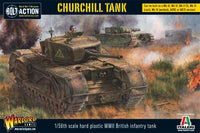 Churchill Tank plastic kit for Bolt Action WWII with 7 turret variants
