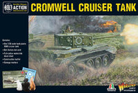 Cromwell Cruiser Tank plastic kit for Bolt Action WWII with optional Culin Prong hedgerow cutter
