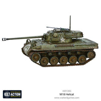 Painted M18 Hellcat tank destroyer for Bolt Action WWII
