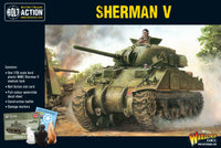 Sherman V (M4A4) plastic model kit for Bolt Action WWII with detailed assembly guide
