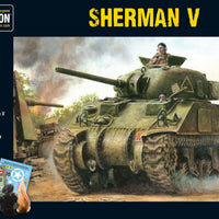 Sherman V (M4A4) plastic model kit for Bolt Action WWII with detailed assembly guide