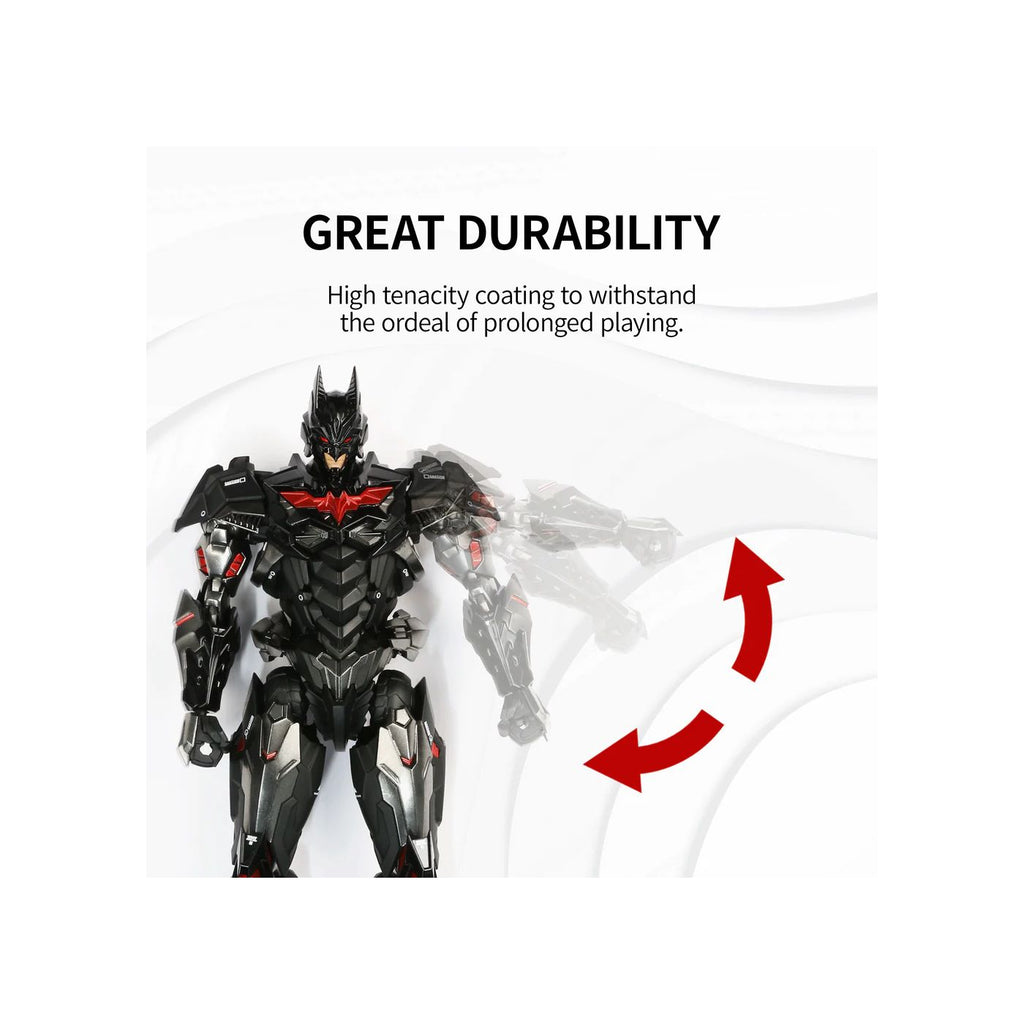 DSPIAE Great Durability panel: a black and red action figure swinging its arm