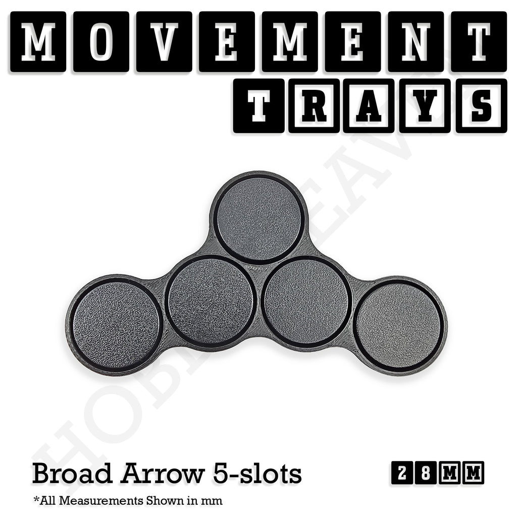 28mm Movement Trays for Tabletop Games | Wargaming | Full Range