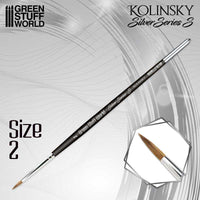 Silver Series S Kolinsky Brushes – Short Hair Precision Range