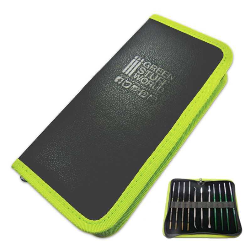 Black and green tool set with 'Green Stuff World' branding on a white background
