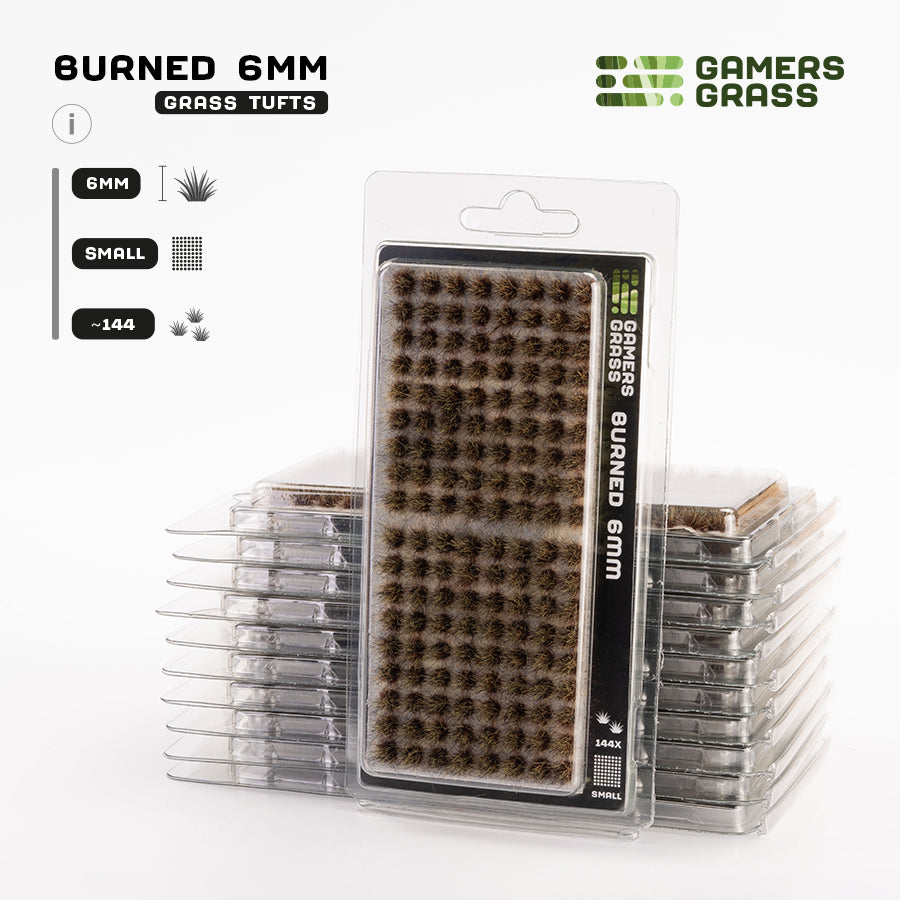 Gamers Grass Burned Tufts 6mm - Small