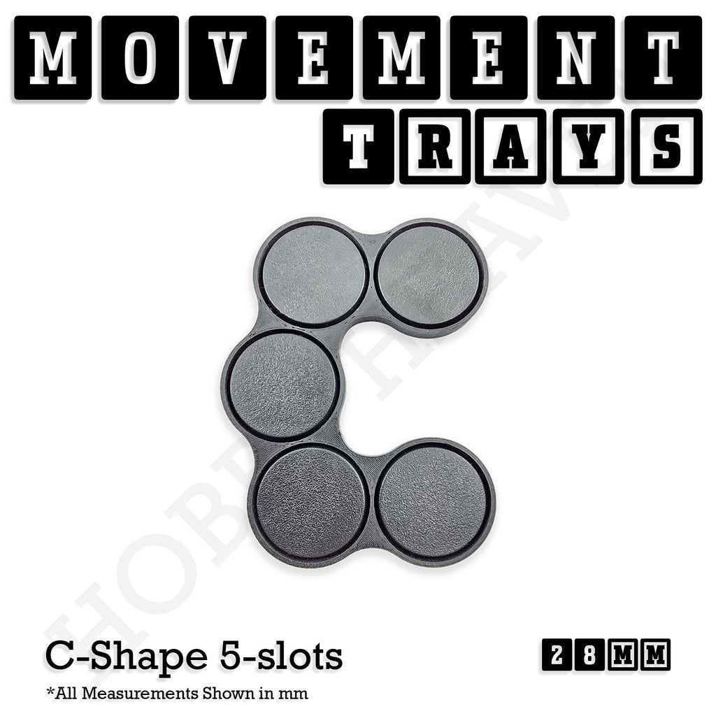 28mm Movement Trays for Tabletop Games | Wargaming | Full Range