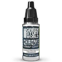 Green Stuff World Chrome Paints 17ml – Mirror Chrome Metallic Colours