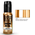 Green Stuff World Chrome Paints 17ml – Mirror Chrome Metallic Colours
