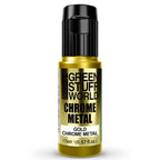 Green Stuff World Chrome Paints 17ml – Mirror Chrome Metallic Colours