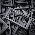 Close-up of 50x24mm to 60x30mm base converter – textured ABS plastic for wargaming