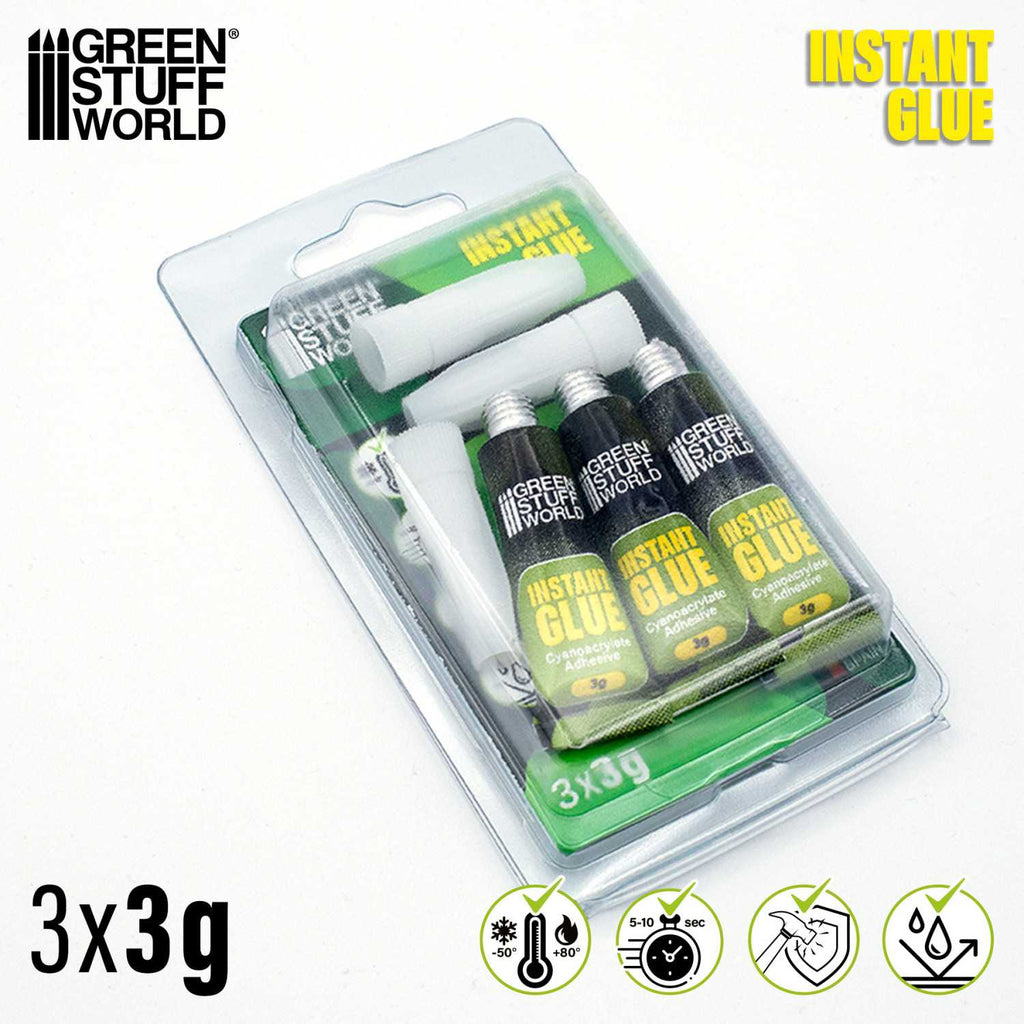 Green Stuff World Cyanoacrylate Glue 3g – Pack of 3