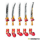 Kromlech Cyber Samurai Vibro Katanas - Left (5) KRCB354 - Hobby Heaven
