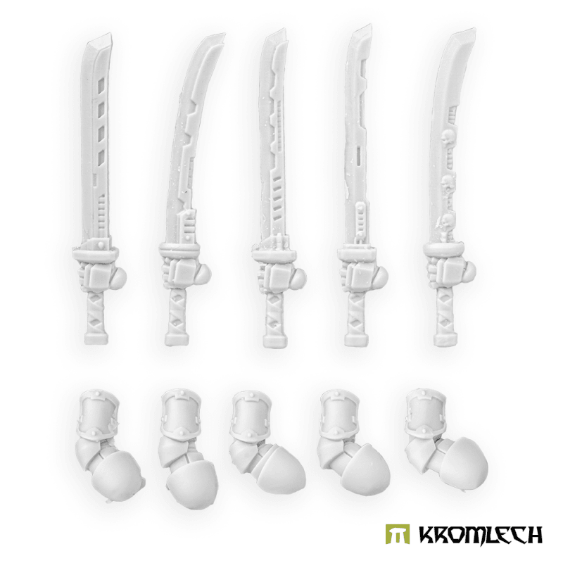 Kromlech Cyber Samurai Vibro Katanas - Left (5) KRCB354 - Hobby Heaven
