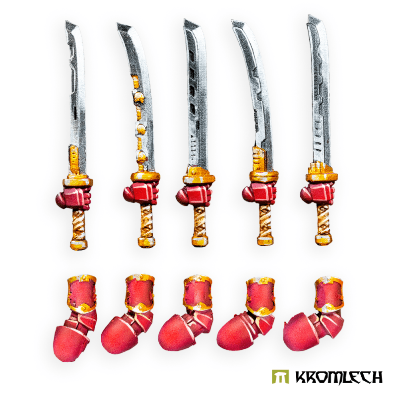 Kromlech Cyber Samurai Vibro Katanas - Right (5) KRCB360 - Hobby Heaven