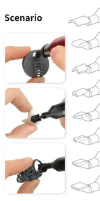 DSPIAE RA-10 Sanding Heads for Reciprocating Sander 8pcs