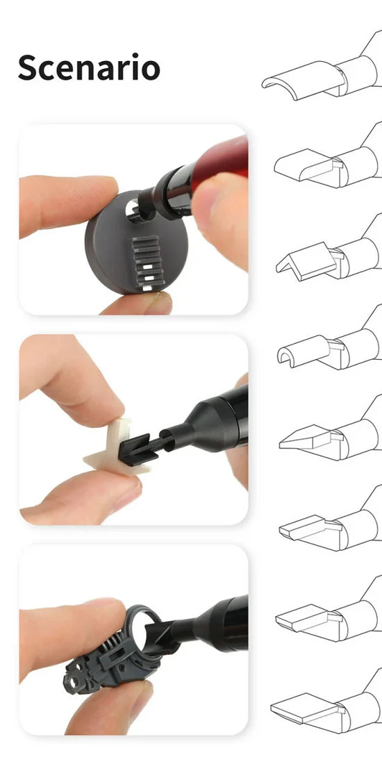 DSPIAE RA-10 Sanding Heads for Reciprocating Sander 8pcs