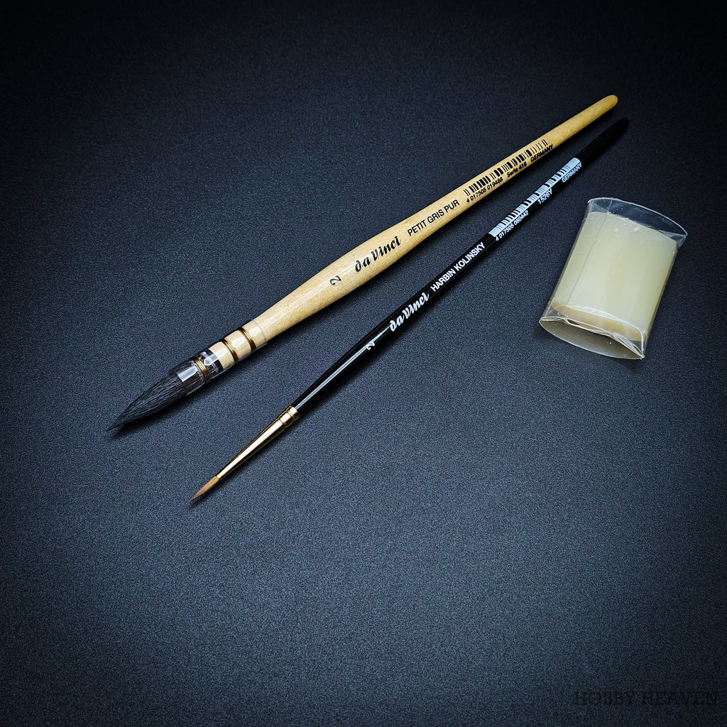 Complete da Vinci 5247 watercolour brush set with Round brush, Mop brush and soap