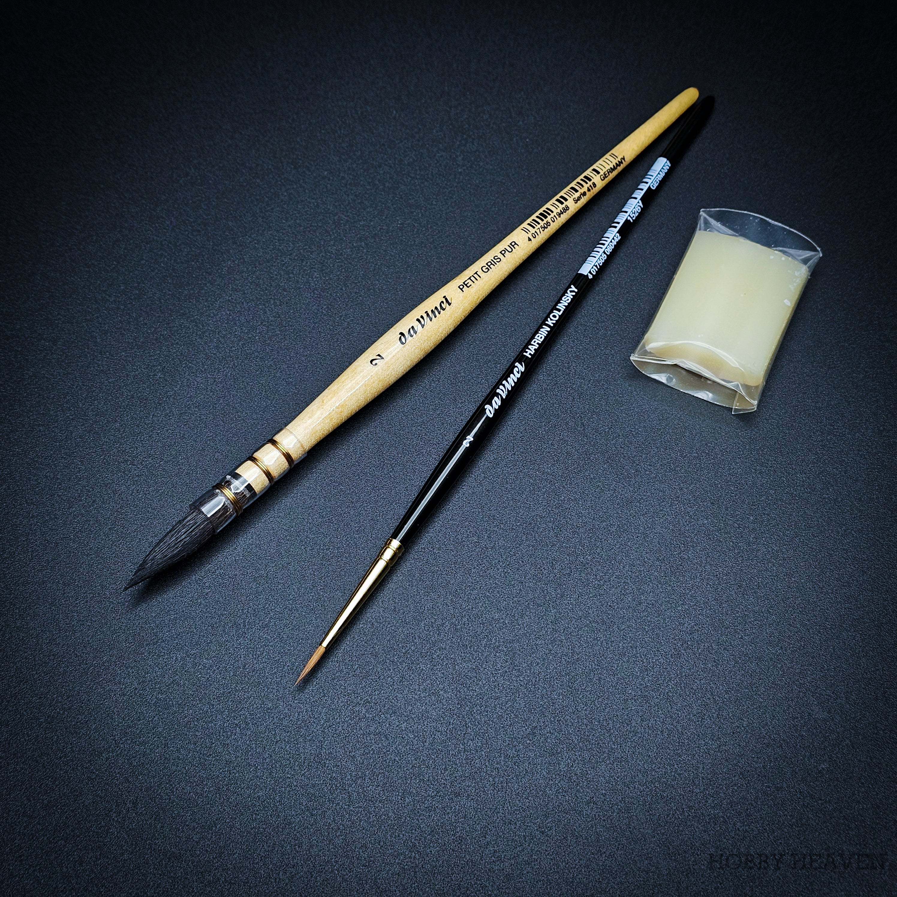 da Vinci 5247 watercolour brush set with Round and Mop natural hair brushes