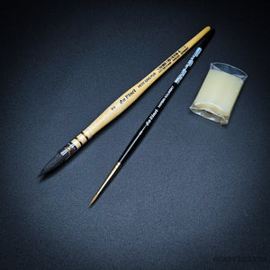 da Vinci 5247 watercolour brush set with Round and Mop natural hair brushes