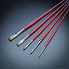 Da Vinci College 5269 Brush Set displaying all 5 premium synthetic brushes for acrylic and oil painting