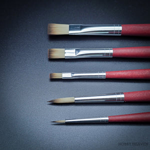 Close-up of Da Vinci College 5269 brush tips, showing the quality and variety of synthetic bristles