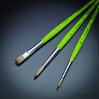 da Vinci FIT Series 4209 Synthetic Brush Set displaying all 3 ergonomic brushes for comfortable painting